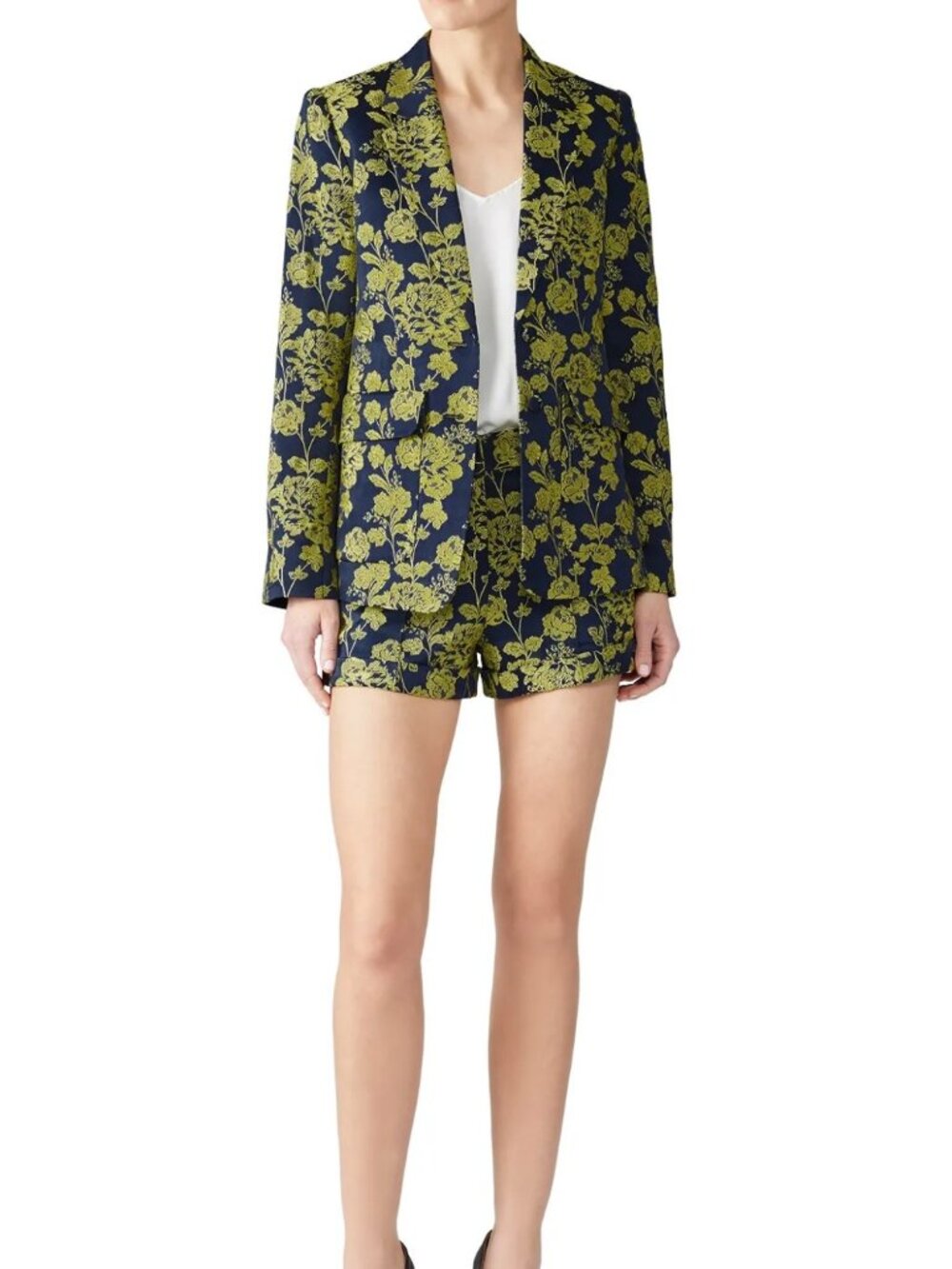 Cinq a Sept Blue & Green Janae Jacket Size 12